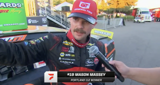 Mason Massey’s Victory Lane interview at Portland